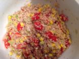 Quinoa, corn and cherry tomatoes salad