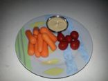 Garlic-lime-greek yogurt hummus