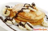 Peanut Butter, Chocolate Chip, & Banana Pancakes