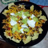 turkey & black bean nachos