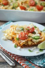 Mexican Chicken Chilaquiles Casserole