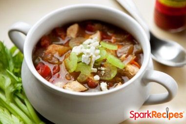 Slow Cooker Buffalo Chicken Soup