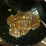 Hamburger Steaks w/sauteed mushrooms & onions in brown gravy