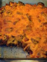 Easy Mexican ground turkey casserole