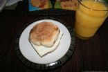 Egg and Bacon Sandwich with Juice