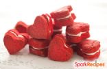 Heart-Shaped Red Velvet Whoopie Pies 