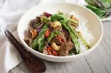 Beef, Cashew and Thai Basil Stir Fry