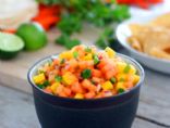 Cantaloupe Mango Papaya Salsa