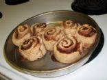 Cinnamon Rolls with soy protein and whole wheat