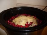 Slow Cooker Wine and Cranberry Chicken