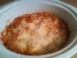 Super easy crock pot lasagna