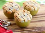 Apple Lattice Pie Baked in an Apple