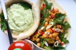 Buffalo Chickpea Soft Tacos with QUACAMOLE