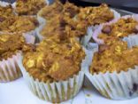 Oatmeal Dark Chocolate Chip Pumpkin Muffins