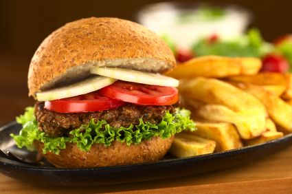 Cheddar-Stuffed Black Bean and Mushroom Burgers