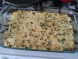 Veggie and sausage breakfast casserole (6 servings)