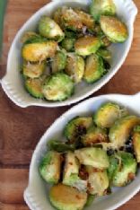 Lemon Garlic Brussels Sprouts