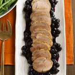 Pork Tenderloin with Blueberry Sauce