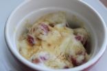 Raspberry Gratin (sour cream, raspberries and brown sugar)
