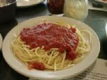 Quick Turkey Sausage spaghetti Sauce w/pasta