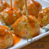 Buffalo chicken meatballs