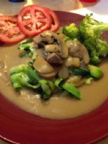 Beef Stroganoff over Zoodles