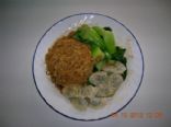 Wonton Noodle, Pork & Ginger Mini Wontons & Choy Sum