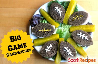 Big Game Sandwiches (Pumpernickel Ham & Cheese) 