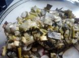 Sauted Leeks and Feta