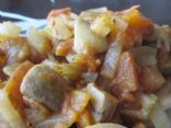 Curried tomato & mushrooms