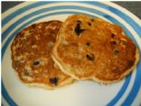 Whole Grain Blueberry Banana Pancakes