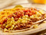 Scrambled Eggs with Black Beans and Salsa