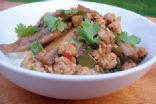 Steamed Japanese Eggplant with Spicy Green Onion-Ginger Sauce