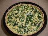 Asparagus, Spinach, and Scallion Quiche