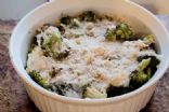 Roasted Broccoli and Cauliflower Au Gratin