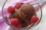 Bittersweet Chocolate Sorbet with Berries