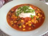 Tomato and corn soup